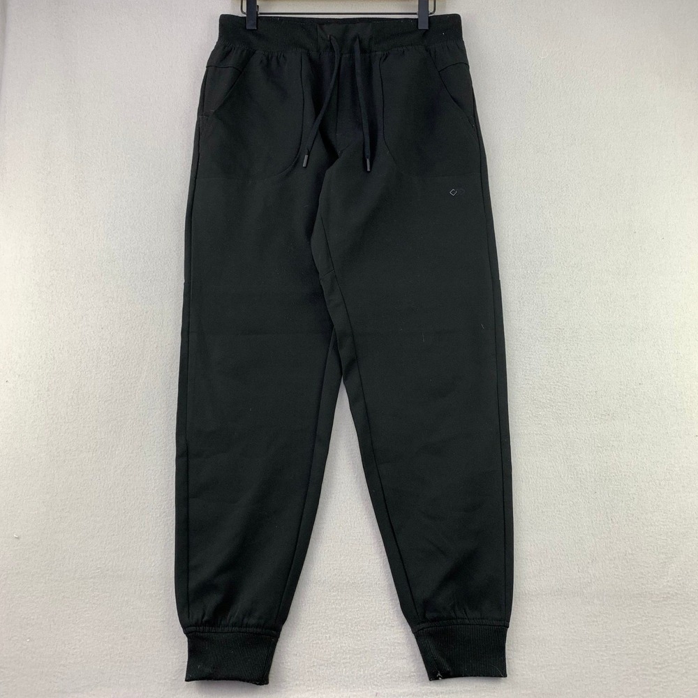 LEG3ND Jogger Pants Mens Medium Black Fleece Sweatpants Drawstring Athletic Cozy